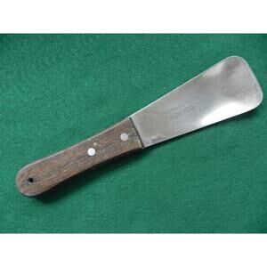 Vintage Vernco Ice Cream Scoop Spade Spoon Stainless Steel Wood Handle Japan